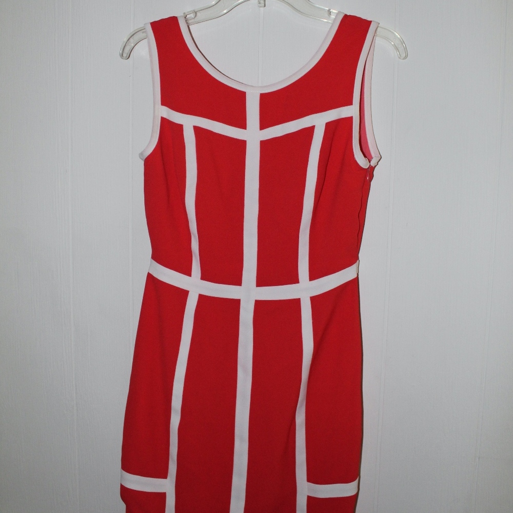 Ark & Co Peach Striped Dress